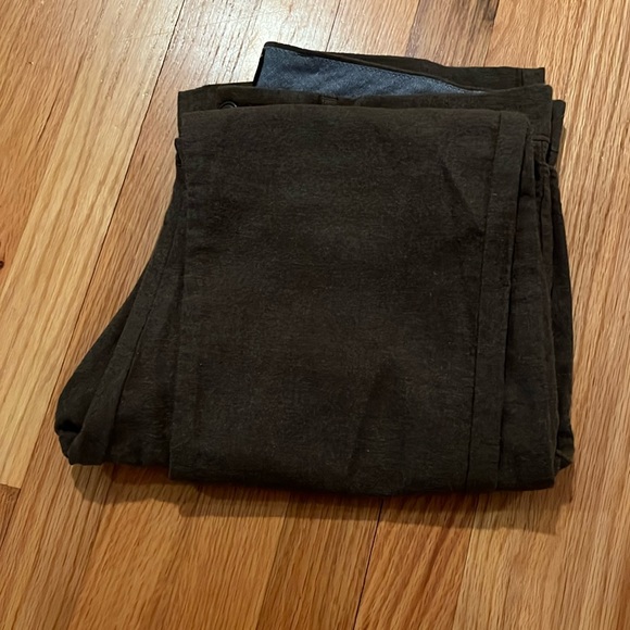 New J. Crew slim/stretch fit dark green cotton chinos, size 33x32. - Picture 2 of 3